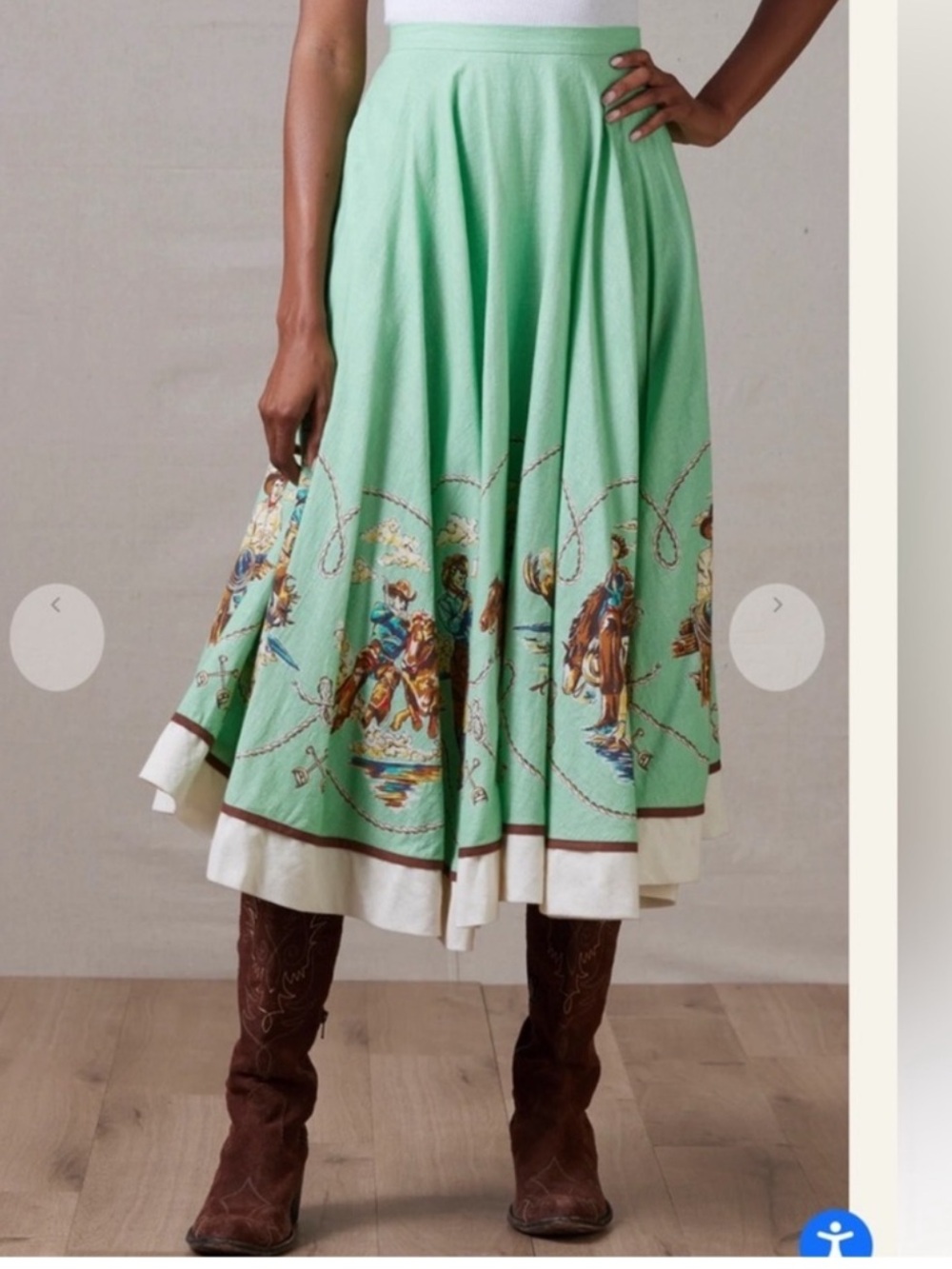 NWT Double D Ranch Skirt, Mitchell's Gallery - Picture 4 of 8